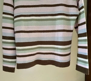 Damen Shirt BLUHMOD Langarm Gr. M  BW 52 cm gestreift Top Bild 3