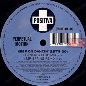 Perpetual Motion - Keep On Dancin' (Let's Go) 1998 12" Vinyl House Breakbeat Hard House