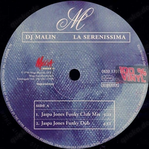 DJ Malin - La Serenissima 1996 12" Vinyl Deep House Acid House Progressive Trance