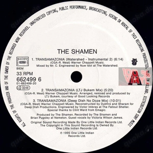 The Shamen - Transamazonia 1995 12" Vinyl House Techno Drum n Bass