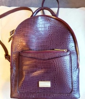  Echtleder Rucksack Paul Costelloe bordeauxrot
