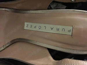 Pura Lopez Mercedeh High Heels Gr. 39,5-40 Pumps Party Leder OVP Bild 4