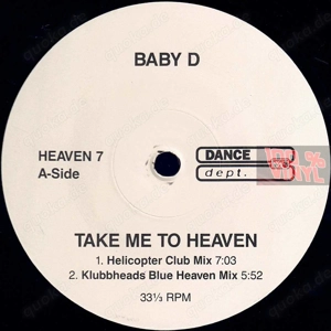 Baby D - Take Me To Heaven 12" Vinyl Drum n Bass House Breakbeat Jungle