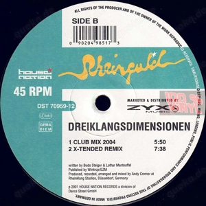 Rheingold - Dreiklangsdimensionen 2001 12" Vinyl Trance Techno Synth-pop