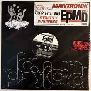 Mantronik Vs EPMD - Strictly Business 1998 12" Promo Vinyl Hip Hop House
