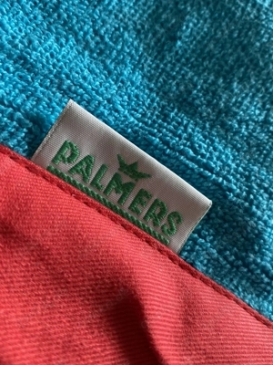 PALMERS Handtuch 50x100 Bordüre Weich Uni Türkis Rot BW OVPNeu