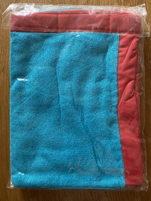 PALMERS Handtuch 50x100 Bordüre Weich Uni Türkis Rot BW OVPNeu Bild 2