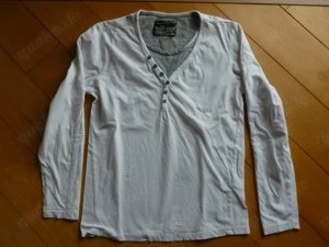 Weißes Langarmshirt Brave Soul Gr. S