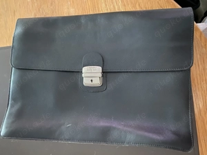 Herren Aktentasche College Mappe Business Laptop Leder Neu