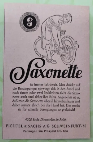 Original-Herculles-Sachs-Sachsonette-Mofa,gut erhalten.  Bild 2