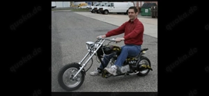 Monkey-Mokick,neu, im Harley-Davidson-Chopper-Stil Bild 3