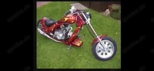 Monkey-Mokick,neu, im Harley-Davidson-Chopper-Stil Bild 2