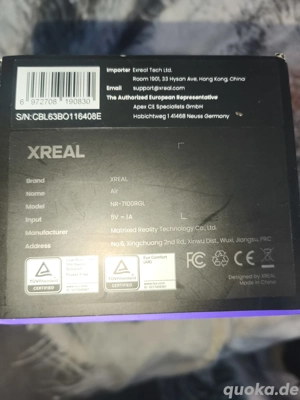 verkaufe eine XREAL Air AR-Brille Bild 2