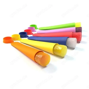 Packung mit 6 Silikonformen für Wassereis