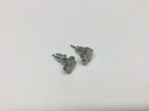Damen Schmuck Ohrstecker Blumen Versilbert