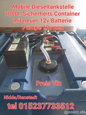 Tankstelle mobile 1000l 12v