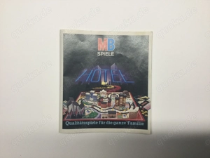 MB Spiele Hotel Schwarze Version Broschüre Vintage Sammler