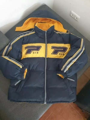 Herren Winterjacke XL(passt auch für XXL-Träger), mehrfarbig, wasserfest, abnehmbare Kapuze.