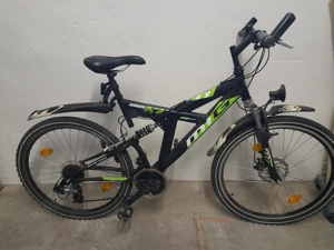 MTB Fully 26 Zoll Mountainbike   21 Gang, schwarz grün, gut erhalten