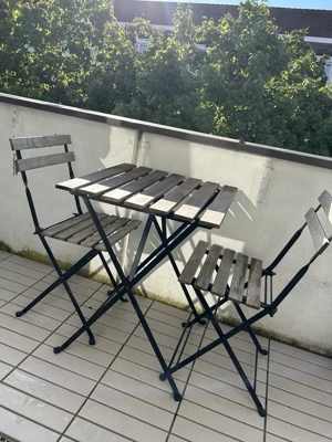 IKEA TÄRNÖ Balkon-Set: Tisch + 2 Stühle + Sitzkissen   gepflegt, zu verschenken! Abholung Nürnberg
