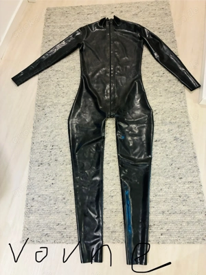 Latex Herren Anzug schwarz 