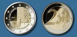 2 Euro Gedenkmünze Deutschland 2020, Kniefall von Warschau (D)