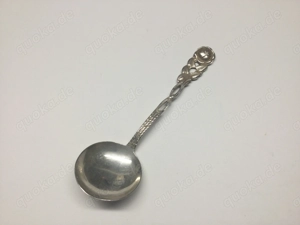 Hildesheimer Rose Sahnelöffel Vintage 100er Silber 