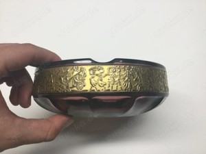 Moser Karlsbad Vintage Amethystglas Aschenbecher 