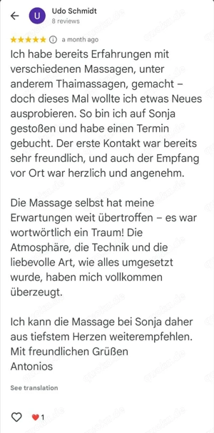 Sensation Massage - Sonja s individuelle Ganzkörpermassage Bild 7