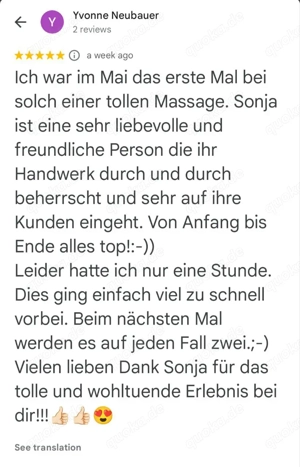 Sensation Massage - Sonja s individuelle Ganzkörpermassage Bild 4