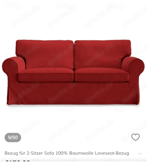 Ikea Sofa Red 2 sitzer