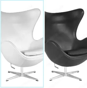 Sessel design Egg chair kunstleder farbe