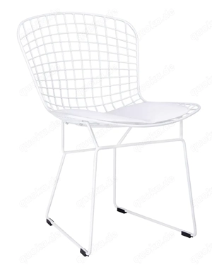 wire all white chair weiß lackierter Stahl