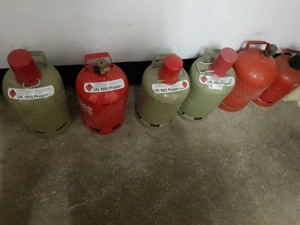 Leere Propangasflaschen (5 kg und 11,5 kg) zu verkaufen