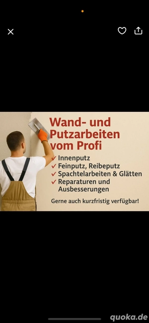 Wand- und Putzarbeiten