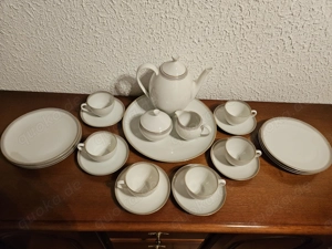 Antik! Wie neu! Exklusives ARZBERG Kaffeeservice, 22 Teile, mit Goldrand komplett! TOP!