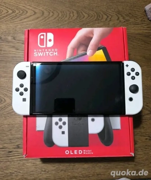 Nintendo Switch OLED | Weiß | Handheld-Spielekonsole mit OVP