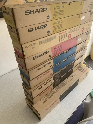 9 x ovp. SHARP-MX-Toner in 4 Farben für Drucker SHARP MX-2300N, -2700N, -3500N, -3501N, -4500N, ...