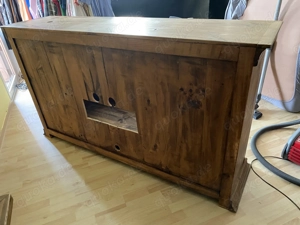 Echtholz Kommode Ponderosa Pinie Honig Pueble Longboard Wohnzimmer Haus Wohnung Gäste Bild 6