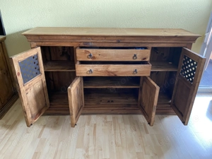 Echtholz Kommode Ponderosa Pinie Honig Pueble Longboard Wohnzimmer Haus Wohnung Gäste Bild 2