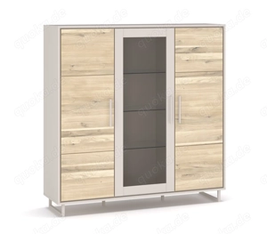 Highboard Kai Eiche Bianco teilmassiv 5804