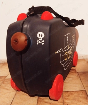 Kinderkoffer zum Sitzen, Fahren oder sich Ziehenlassen