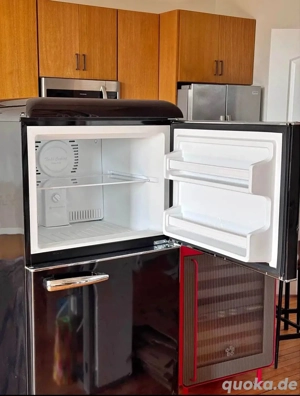 Galanz Retro-Stil  Kühlschrank, Schwarz