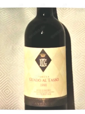 Rotwein Toscana: Tenuta Guado al Tasso 1998 Bolgheri Superiore Antinori DOC RAR Selten Sammler