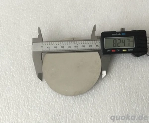 9 Stück Aluminium Rounden Durchm.82,5mm, Stärke 4mm, mit Laseranschnitt von ca. 5mm s.Bilder