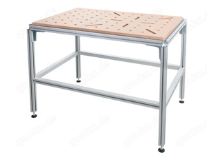 DICTUM  Multifunktionstisch PRO, Lochmuster X61, MDF braun