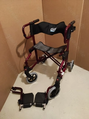 Rollator mit abnehmb. Fußstützen