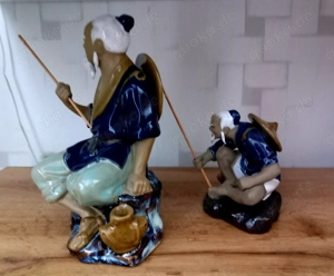 Vintage Chinese Fishing Mudman Figurinen