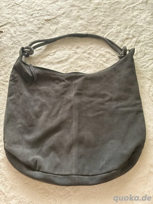 Echt Wildledertasche grau