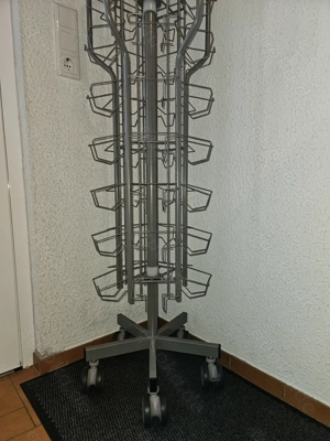 Neuwertig! Hochwertiger Postkarten Bücher Metall Ständer Drehständer Rollständer TOP! Bild 4